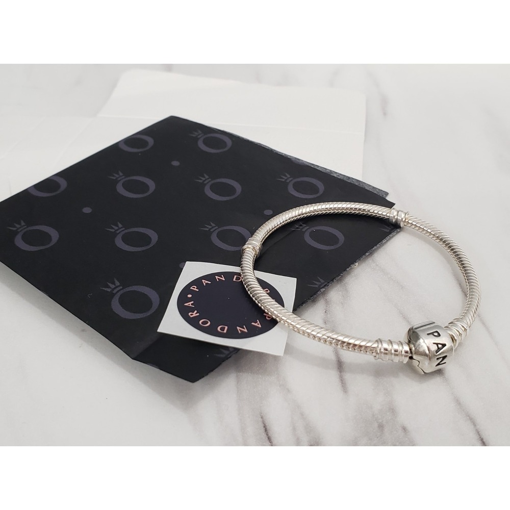 NEW Pandora Sterling Silver Iconic Silver Charm Bracelet 590702HV-16 - 6" Inches